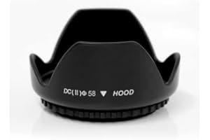 INDOVIS Universal Bajonett Gegenlichtblende Sonnenblende für Filtergewinde mit 58mm