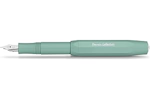 Kaweco Kolekcja Smooth Sage I Wysokiej jakości pióro wieczne ze stalową końcówką do wkładów atramentowych I Sport, pióro wieczne, 13 cm, końcówka M (M)