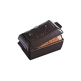 Molde cerámico para hacer pan de molde con dimensiones de 24 x 15 x 12 cm