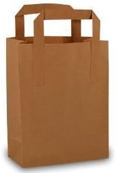 LochnerVerpackung Lot de 25 sacs en papier marron 18 x 8 x 22 cm