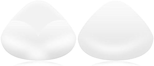Nuohan Women's Bra Inserts Silicone Breast Enhancer Shaper Push up Bra Pads (One Size, Clear Triangle)