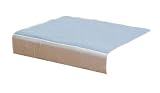 NRS Healthcare Kylie Bed Pads Washable Absorbent Incontinence Sheets - Blue, Size 4 (Double Bed) 139 x 91 cm (Eligible for VAT relief in the UK)