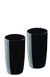 Spülmaschinenfest Artland Set aus 2 Midnight Longdrink Gläsern, schwarz