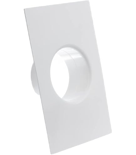 Bride De Connecteur Pour Conduit D'Aération 150 Mm - Plastique Blanc, Installation Facile, Pour Ventilation Maison/Bureau