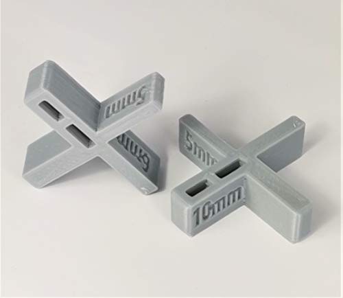 Entretoises pour terrasse (lot de 2) : permet de définir des espaces de 5, 6, 8 ou 10 mm : gris