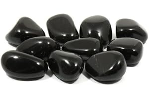 ‎CRYSTALAGE CrystalAge Trommelsteine, Obsidian, 20-25mm, Schwarz