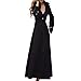 Produktbild Berimaterry Damen Weihnachten Kleid Frauen Christmas Lange Sleeve Weihnachten Sweatshirt Pullover Swing Kleid Winter Revers DüNner Mantel Trench Jacke Langer Parka Mantel Outwear
