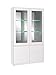 Produktbild Bücherschrank, Vitrine - Farbe: Weiß, 110 cm breit