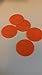 Price comparison product image Laser Cut Orange Acrylic Circles 25mm to 100mm Diameter Packs of 10 (100mm)