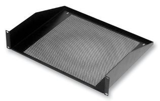 Penn Elcom 2U Vented Rack Shelf Estante Negro - Estantería (2U, Negro, Acero, 482,6 mm, 368,2 mm, 88,9 mm)