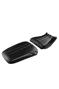 Elegant Leather Custom Fit Bike Seat Cover for Bajaj Pulsar NS 200 (Bolt Black and Silver)