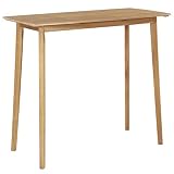 Fácil montaje vidaXL Madera Maciza Mesa de Bar Alta Acacia 120x60x105 cm Buffet Cómoda Casa