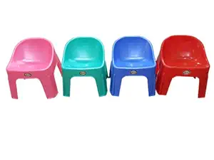 Bharat Sale Baby Plastic Multicolor Chair Modern and Comfortable with Backrest for Study | Play | Desk | Kids with Arms for Home/School/Dining for 2 to 8 Years Age Plastic Chair, 1 PCs