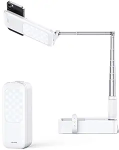 Selfie Ring Light Portable Mini LED Desk Ringlight 3200-5500K with 1000mah Battery for Live Stream Make Up YouTube TikTok Dimmable LED Camera Ring Light for iPhone & Android Phone