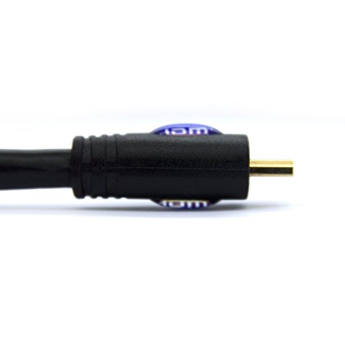 LCS – 0.5M – Micro HDMI Kabel 1.4 / 2.0 – FULL HD 1080p / Ultra HD 2160p – Hochgeschwindigkeits mit ETHERNET und 3D – Dreifach-Abschirmung – Vergoldete kontakte – Unterstützt neuen Technologien ARC – CEC – Deep Color und x.v.Color – Kompatibel mit dem neuen Tablet-PC - 3