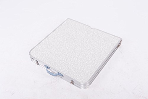 Ectxo Aluminium Campingtisch Rolltisch klappbar Partytisch Buffettisch Klapptisch 120x60x70cm - 4