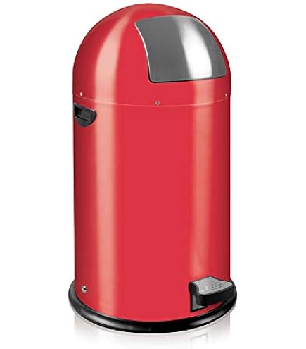 Poubelle Wesco Bin Spaceboy 35L Vert Tilleul - Acier Gini, Design Rétro