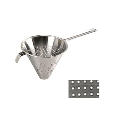 De Buyer 3350.10N Passe-sauce 'Chinois' de Cuisine inox - Perforations 1,5 mm - Ø 10 cm