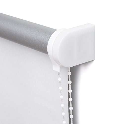 Verdunkelungsrollo weiss: 160×220 (Breite X Höhe) / Thermorollo Verdunklungsrollo Seitenzugrollo Rollo inkl. Montagezubehör / weitere Größen 80 / 100 / 120 / 140 / 160 x 160 oder 220 cm - 4