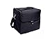 Produktbild OVVO Machen Sie schöne Dekoration Elegante große Kapazität Vanity Case Multilayer Make-up Handtasche Beauty Aufbewahrungsbox für Frauen Mädchen (schwarz)