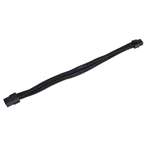 SilverStone SST-PP07-IDE6B – Netzteil-Verlängerungskable 25cm 6pin auf PCI-E 6pin, schwarz - 2