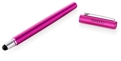 Wacom CS-160P Bamboo Stylus Solo 3. Generation, Touchscreen-Eingabestift für iPad, iPhone, Android Tablets, Smartphones, mit austauschbarer Pen Carbonspitze, pink