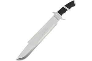 DNA LEISURE Predator Messer Jagdmesser Machete AXT Dutch Schaefer Schwarzenegger Leder-Etui Einhandmesser Outdoor Hackmesser Camping Movie