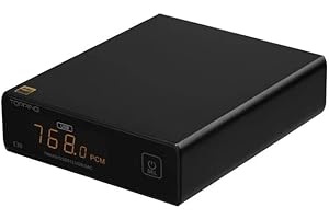 PLAYSTEREO Topping E30 DAC USB AK4493 Ingressi multipli (Nero)