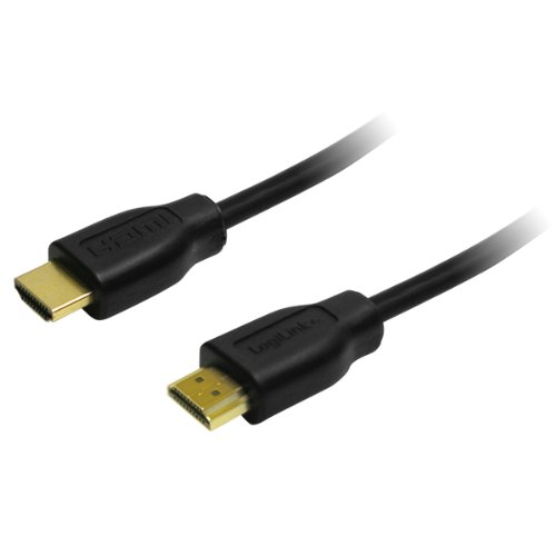 LogiLink CH0053 HDMI High Speed mit Ethernet (V1.4) Kabel, 2x 19-pin male (Gold), schwarz, 10M, polyTasche