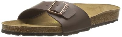 Birkenstock Madrid Birko Flor, Mules homme - Marron (Brun Foncé), 39 EU(étroit)
