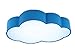 Produktbild Kinderzimmerlampe Babylampe Wolken Lampe Led Baby Licht Kinderlampe Cloud Deckenlampe Deckenleuchte Wolke Kinderzimmer Junge Leuchte Kinder Schlafzimmerlampe Schlafzimmer Zimmerlampe Dimmbare (50CM 20W, Blau)