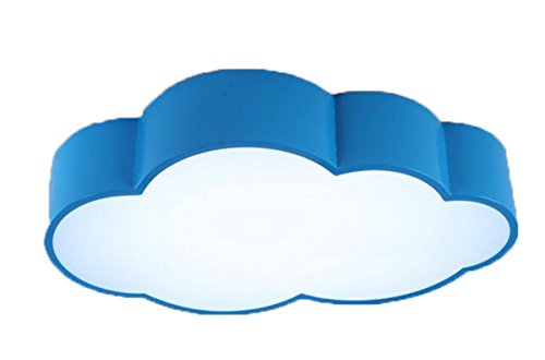 Preisvergleich Produktbild Kinderzimmerlampe Babylampe Wolken Lampe Led Baby Licht Kinderlampe Cloud Deckenlampe Deckenleuchte Wolke Kinderzimmer Junge Leuchte Kinder Schlafzimmerlampe Schlafzimmer Zimmerlampe Dimmbare (50CM 20W, Blau)