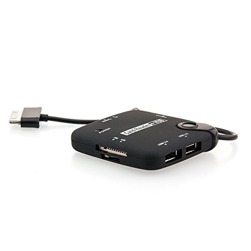 Saxonia – 7 in 1 OTG Adapter + Kartenleser Connection-Kit für 30 Pin Samsung Galaxy Tablets | Universal Multimedia Hub - 3