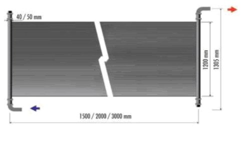 Akylux Solarkollektoren 3000 x 1200 mm Solar Schwimmbad Kollektoren, Solarheizungen im direkten Kreislauf, die umweltbewusste Entscheidung für mehr Komfort und Badespaß - 3