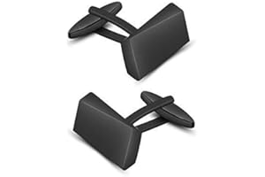 MERIT OCEAN Gold/Black Classic Cufflinks for Men Stainless Steel Wedding Business Gifts