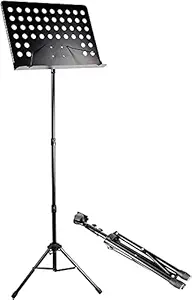 Techtest Musical Instrument Music Sheet Stand for Singing Book Notes Holder Notation Singer Musicians Script Reading Bookstand For Singer Lyric Studio Stage Song Foldable Orchestral Sheet Music Stand