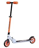 La construcción sólida hace que el scooter sea un medio de transporte seguro; el tubo de dirección ajustable en altura en 3 níveles (aproximadamente 76-86 cm) y se puede fijar con un cierre rápido