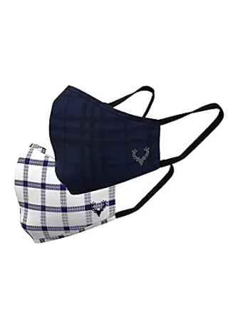 Allen Solly Boys Cotton Face Mask (Pack of 2), Multicolour, 7-10Y