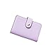 Produktbild sunnymi Fashion Top Leder Große Kapazität  Kartentasche Candy Color Bank Kreditkarten/24 Seiten 2 Führerschein (Lila)