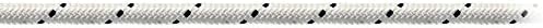 monteisola Strings TS8 Multi-Purpose Rope White 8 mm 60 gr/MT 850 kg Load Rope Nautica 10 mt Braid Standard Polyester White Markings Dark Island 16 Zones