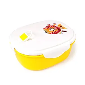 Hopscotch Boys and Girls Polycotton Kids Lunch Box in Yellow Color for Ages 3-12 Years
