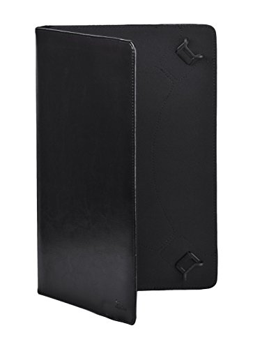 RIVACASE Kunstledertasche für Tablets bis 11.6“ – Hochwertiges Case mit Universal Clips zur Befestigung und gepolsterten Seiten - Schwarz