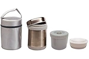 Termo de papilla de acero con Bolsa de Saro