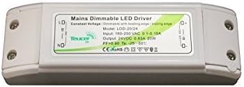 Teucer 24V LED dimmable leading trailing edge driver TRIAC indoor IP20 20W