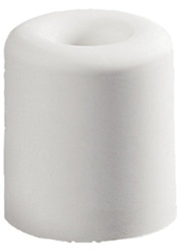 10 St. Gummi Türpuffer, cremeweiss/hell, Ø 30 mm, Höhe 32 mm, Lochbohrung 6 mm