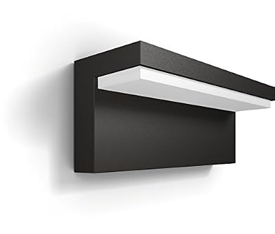 Philips 1648393P0 BUSTAN Applique Aluminium/Matières synthétiques Gris 22 x 7,8 x 9,2 cm