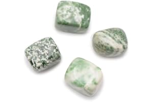 LA SPHÈRE GUÉRISSEUSE Agate Arbre Pierre Roulée Cubique de 2 à 3 cm, 1 Unité