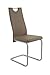 Produktbild Schwingstuhl Kirsten  4er Set, Kunstleder Latte, Griffmulde, Metallgestell alufarben  56 x 41 x 100 cm  Apollo