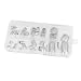 Imported 60pcs DIY Beauty Faux Toe Nail Art Polish Silver Metallic Resin RS.335.00