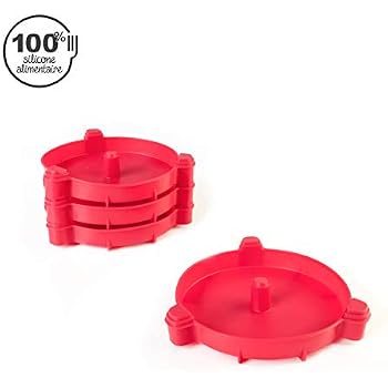 Set 8 Teglie Per Pane In Silicone Antiaderente - 4 Colori, Capacità 0,5 Kg, Rettangolari